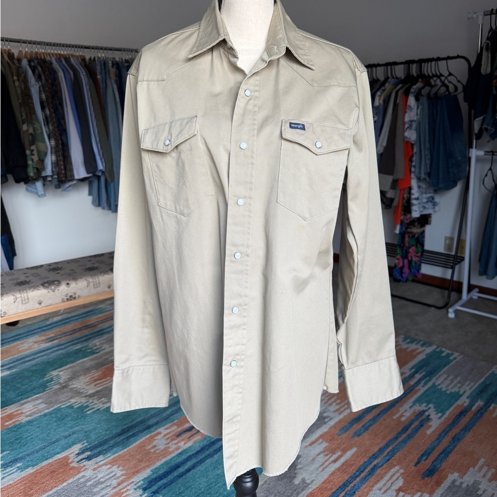Wrangler Western Button Down Pearl Snap Shirt